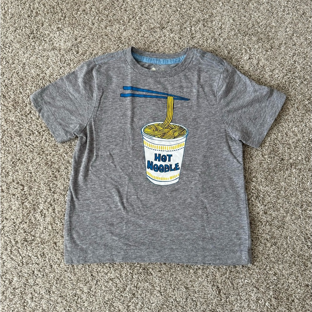 Tucker + Tate toddler boys hot noodle gray short sleeve tshirt tee size 4